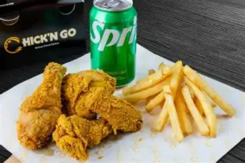 Fried Chicken Combo (4pcs Chicken, 2 Bun, 750ml Pepsi, French Fries)